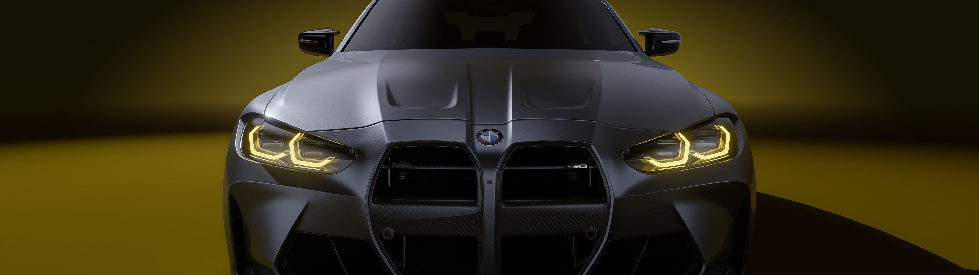 3840x1080 BMW M3 Wallpaper 4K, Vorsteiner, Brown aesthetic