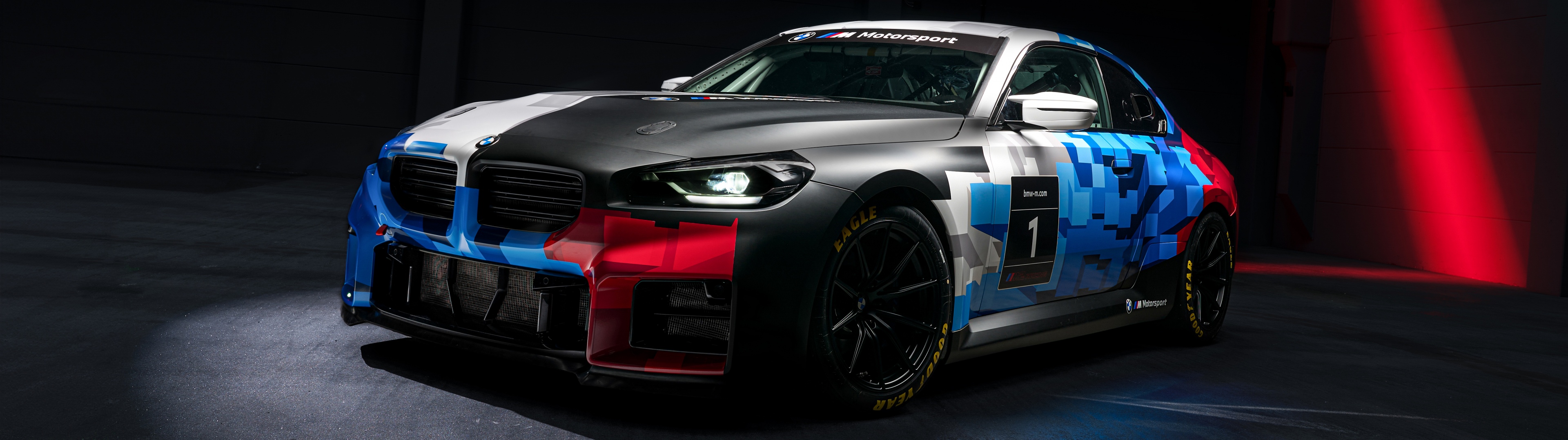 3840x1080 BMW M2 Racing Wallpaper 4K, 5K, Dark aesthetic, BMW M2