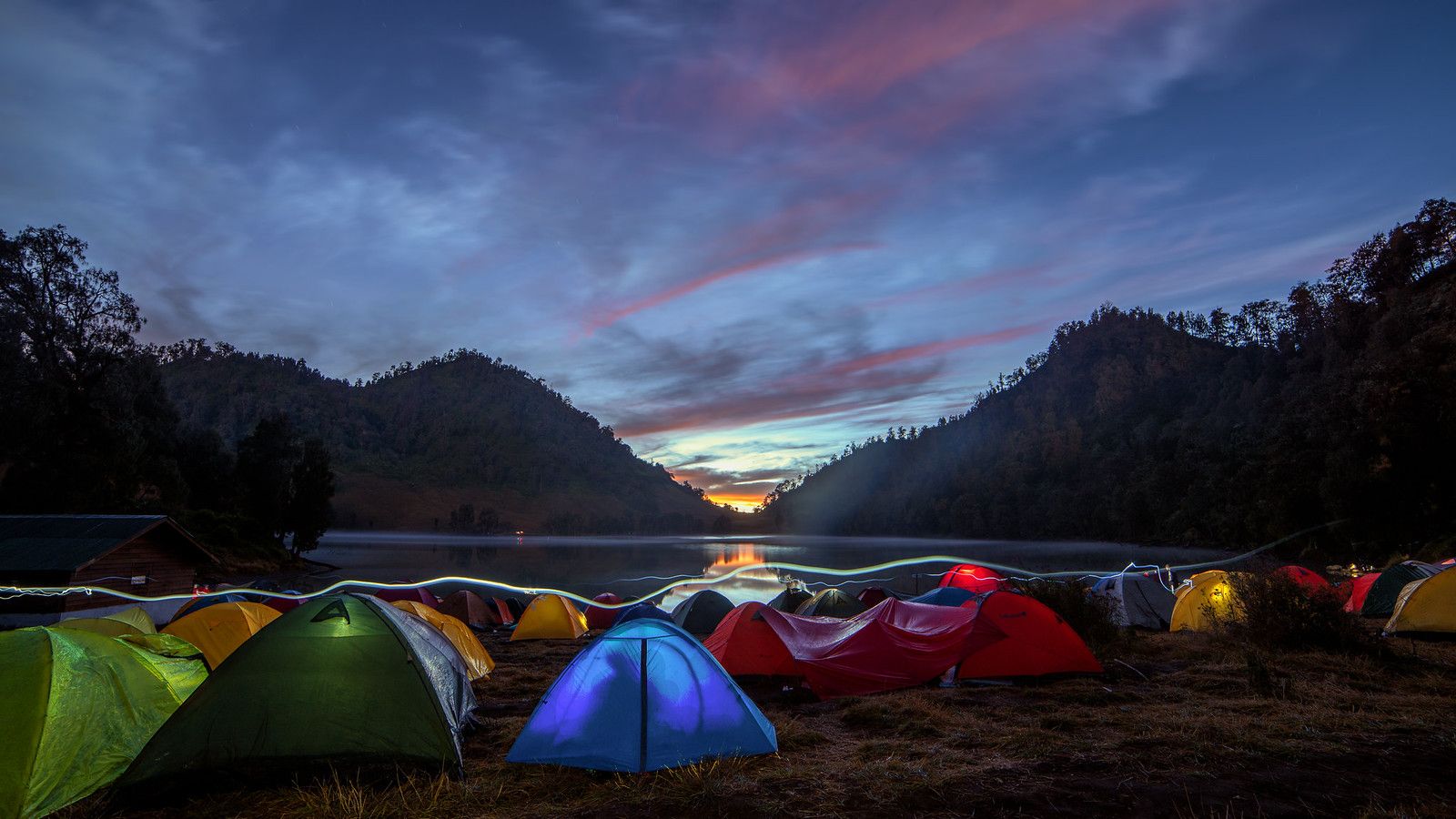 1600x900 Ranu Kumbolo Sunrise