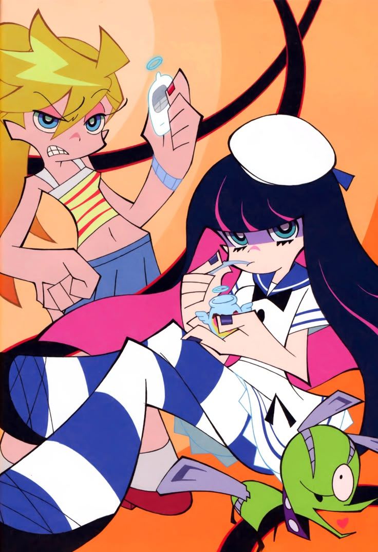 736x1074 Panty and Stocking With Garterbelt Mobile Wallpaper Anime Image Board