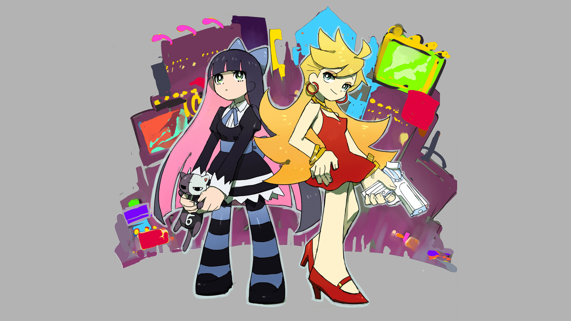 1920x1080 Panty & Stocking With Garterbelt Wallpaper and Background: Free HD Download