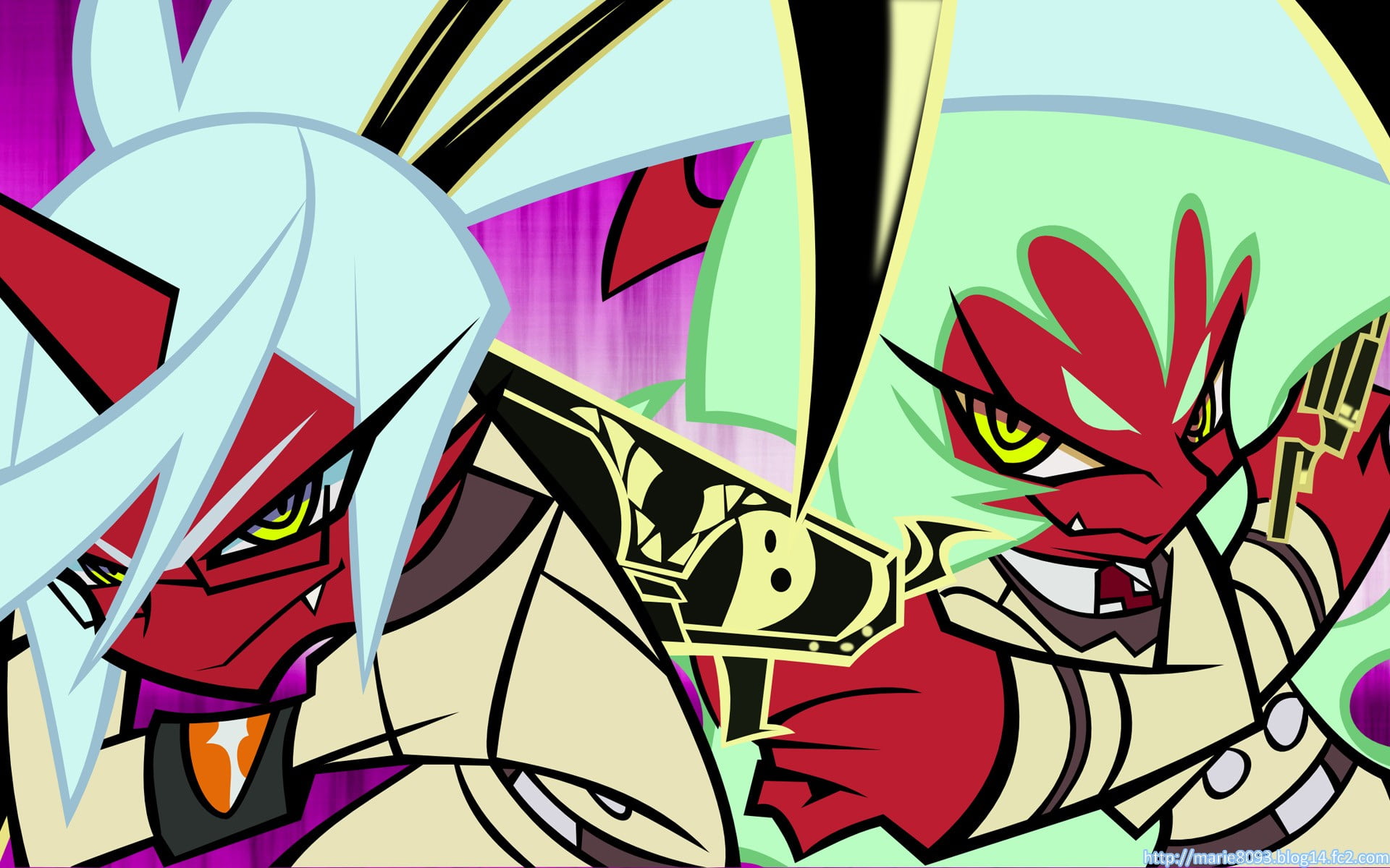 1920x1200 Game characters illustration, Panty and Stocking with Garterbelt, anime HD wallpaper