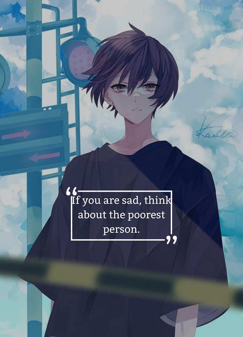 800x1108 Anime quote, anime boy, qoute, quotes, HD phone wallpaper