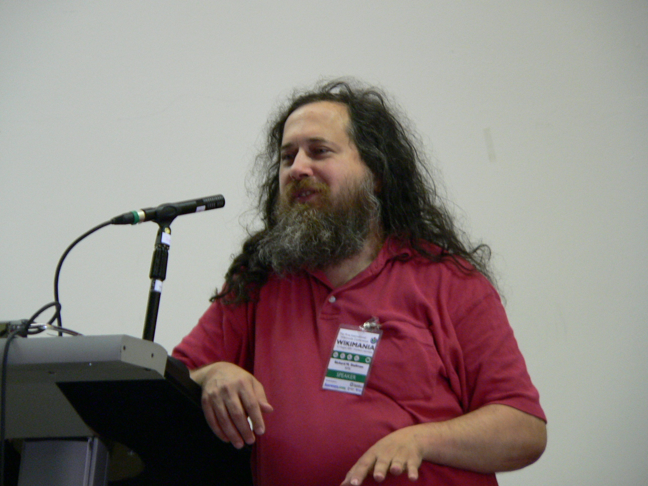 1280x960 Richard Stallman Speaking At Wikimania 2005 08