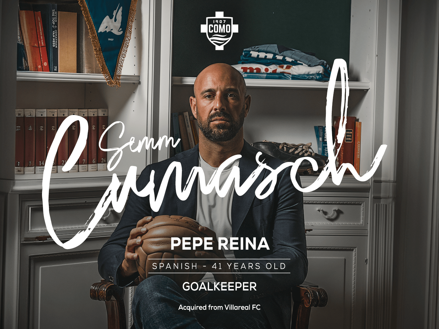 1400x1050 Como 1907 Signs Goalkeeper Pepe. Como 1907 Official Site