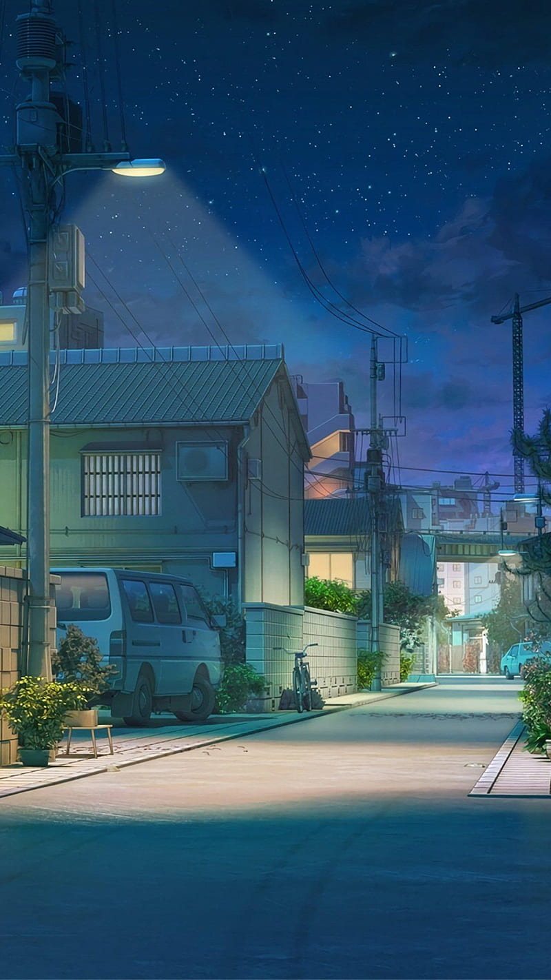 800x1422 HD japan night street wallpaper