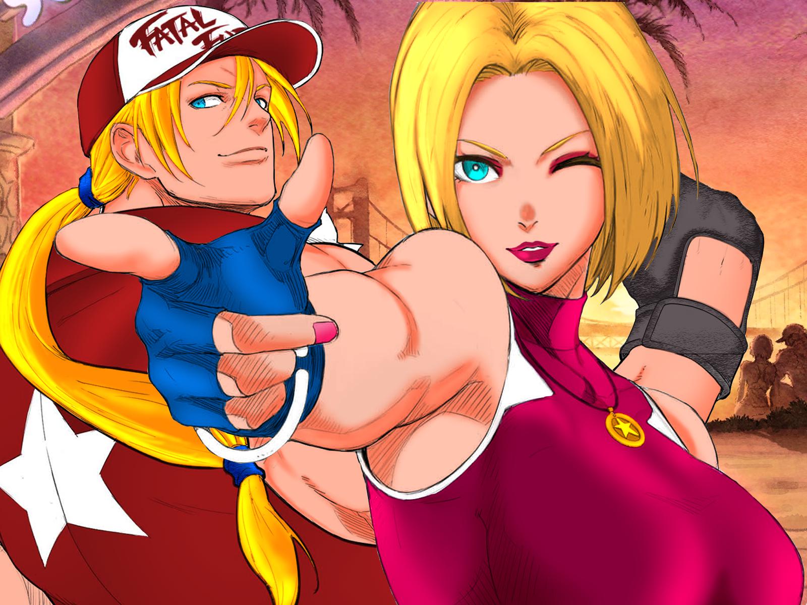 1600x1200 Terry Bogard & Blue Mary