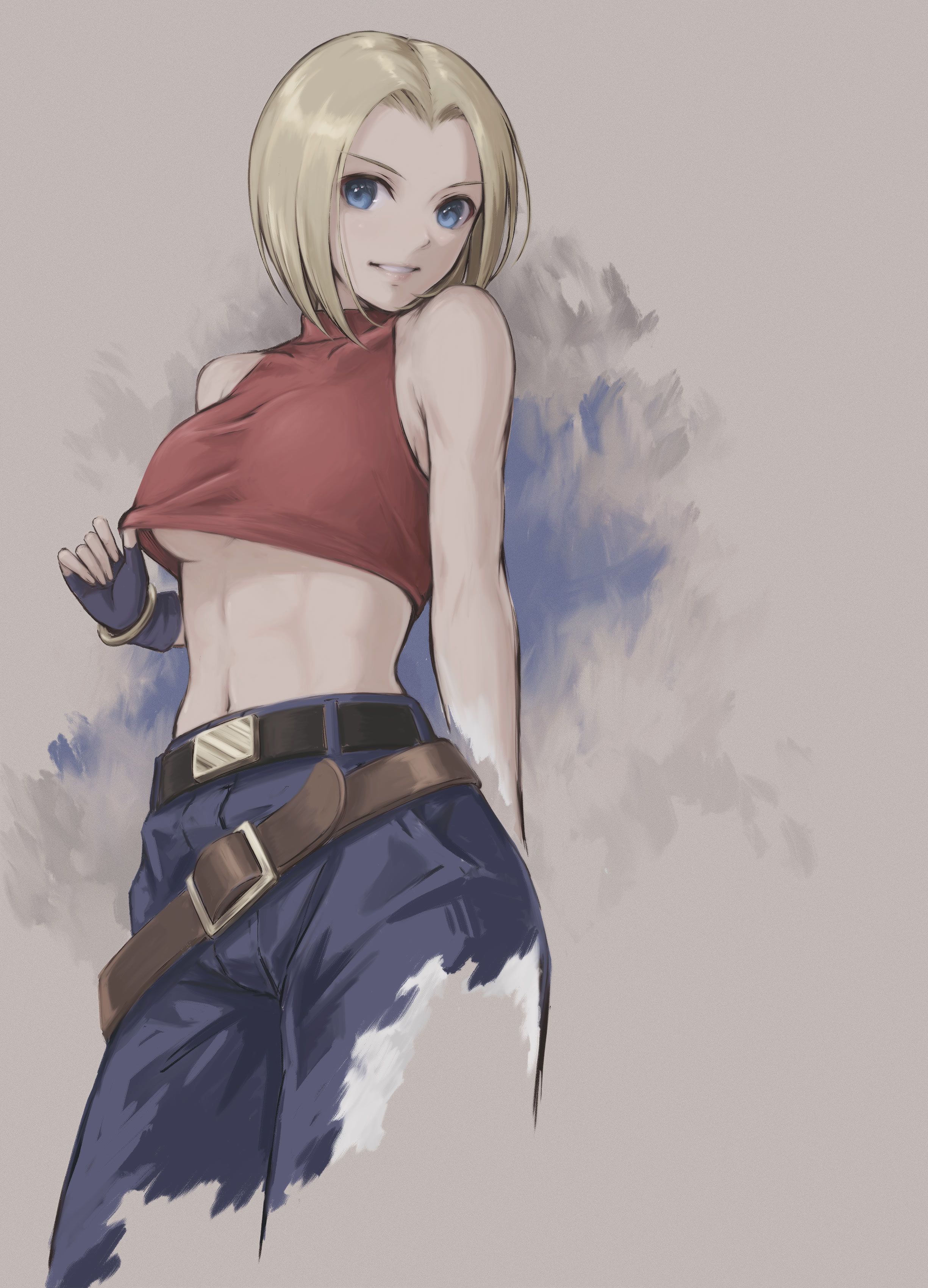 2450x3400 Blue Mary King of Fighters Anime Image Board
