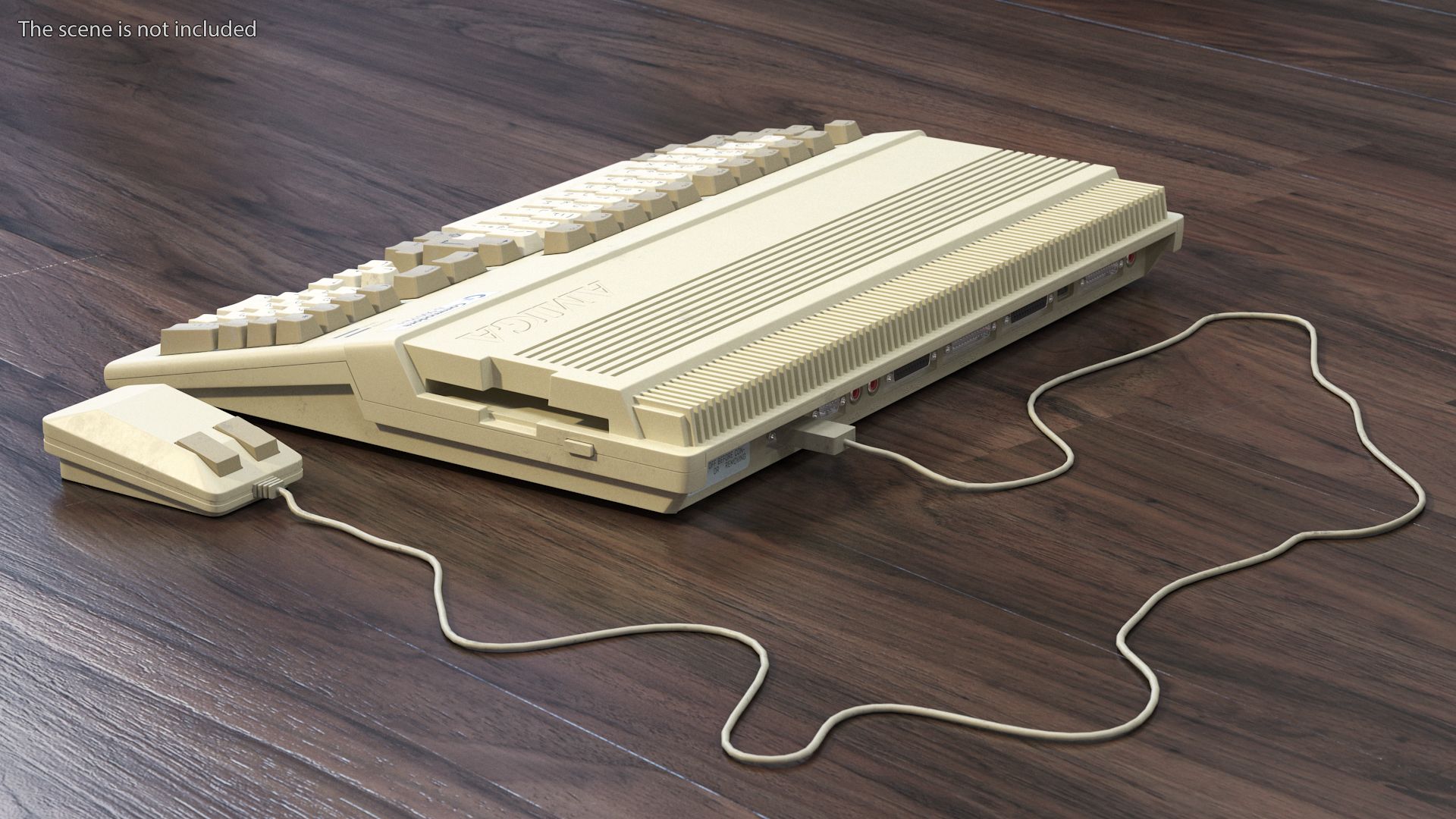 1920x1080 Retro Computer Amiga 500 with Monitor Old 3D Model $79 - .3Ds .blend .c4d .fbx .max .ma .lxo .obj