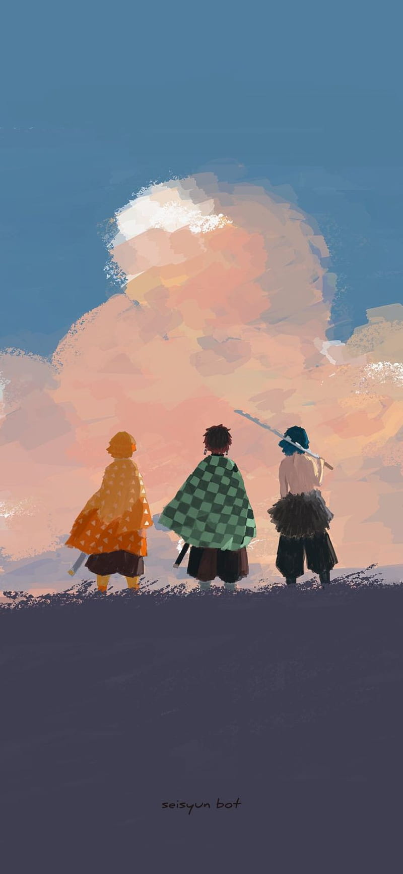 800x1732 Demon slayer, nature, sky, HD phone wallpaper