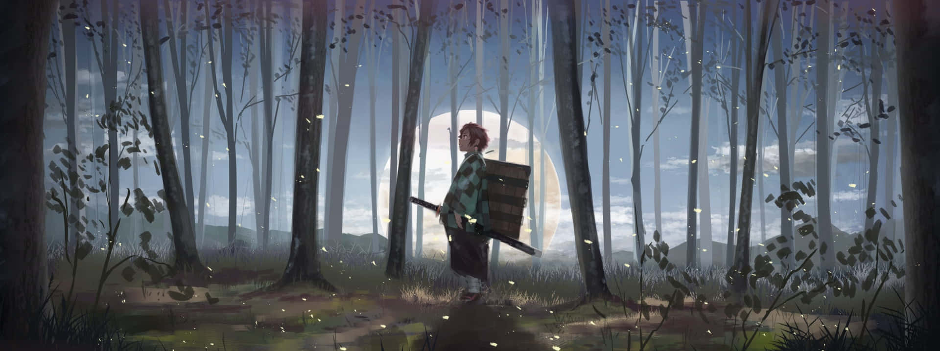 1920x718 Demon Slayer Scenery 3072 X 1149 Wallpaper