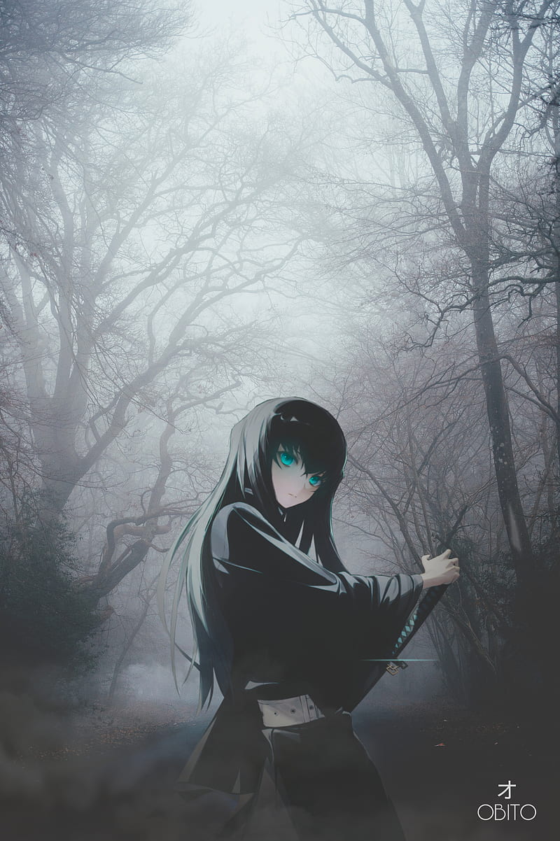 800x1202 Muichiro of The Mist, anime, demon slayer, hashira, iphone, kimetsu no yaiba, HD phone wallpaper