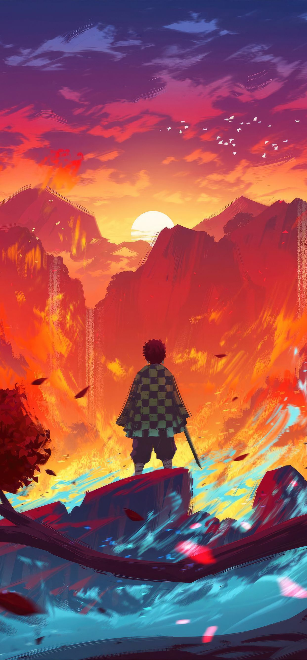 1242x2668 Tanjiro Kamado Demon Slayer iPhone XS MAX , HD 4k Wallpaper , Image, Background, Photos and Picture