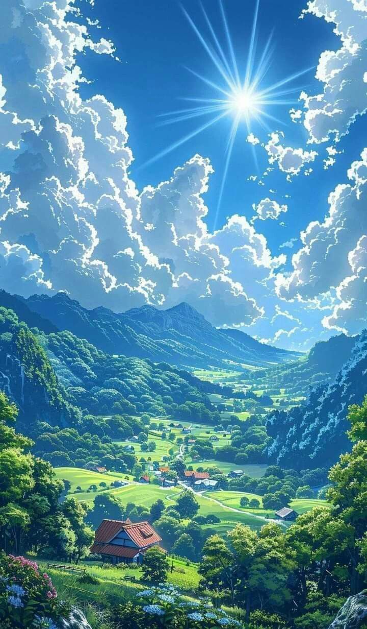 720x1232 OThingstodo on X. Demon slayer village background, Demon slayer places background, Anime landscape