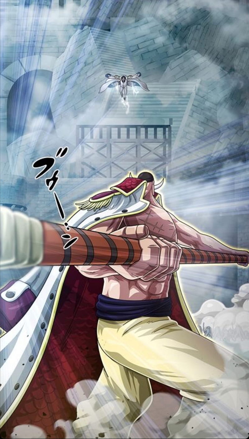 800x1409 White beard, anime, aokiji, fight, manga, marineford, one piece, white beard, HD phone wallpaper