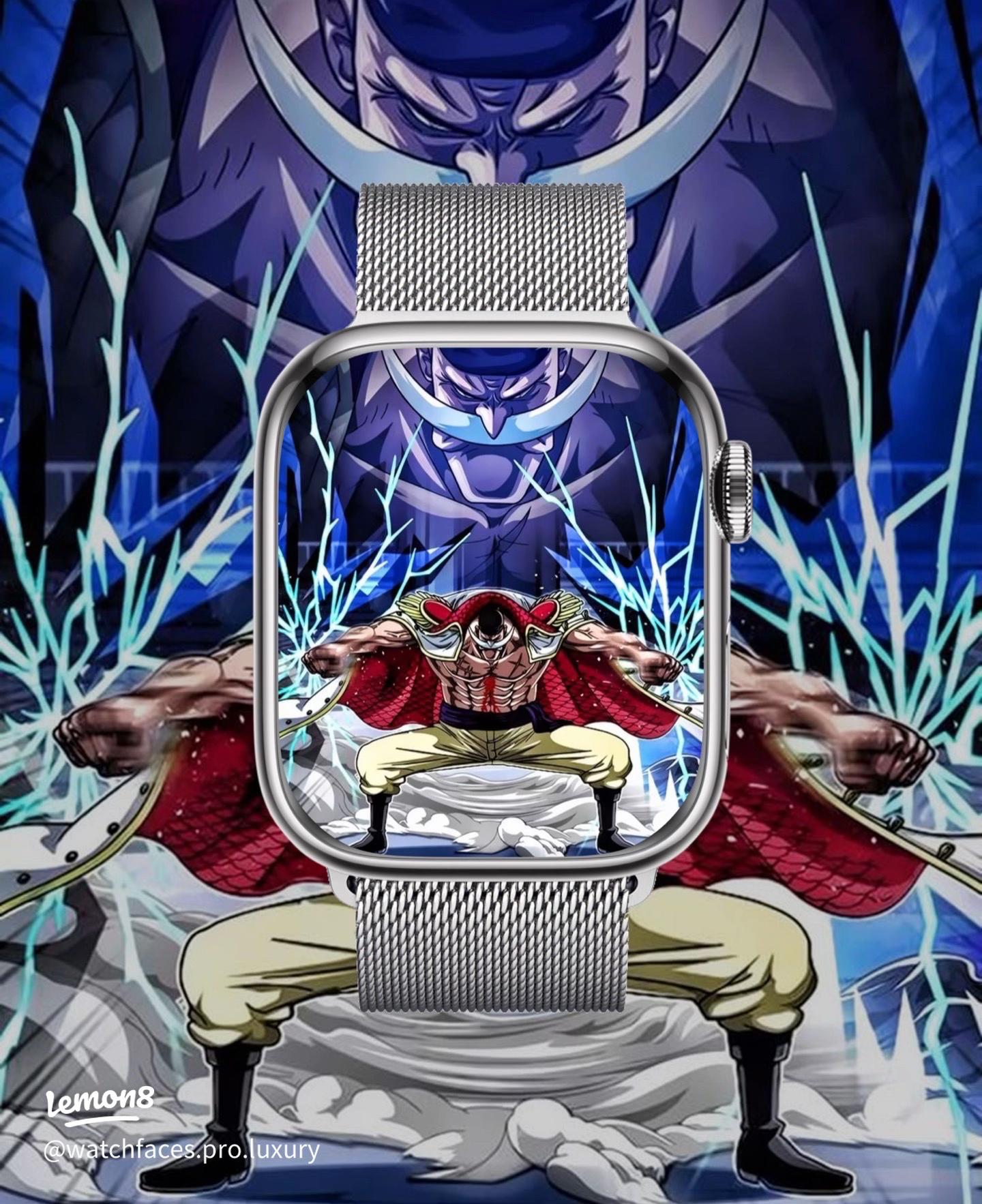 1440x1766 Epic Whitebeard Apple Watch Faces: Unleash Quake Power & One Piece Style!