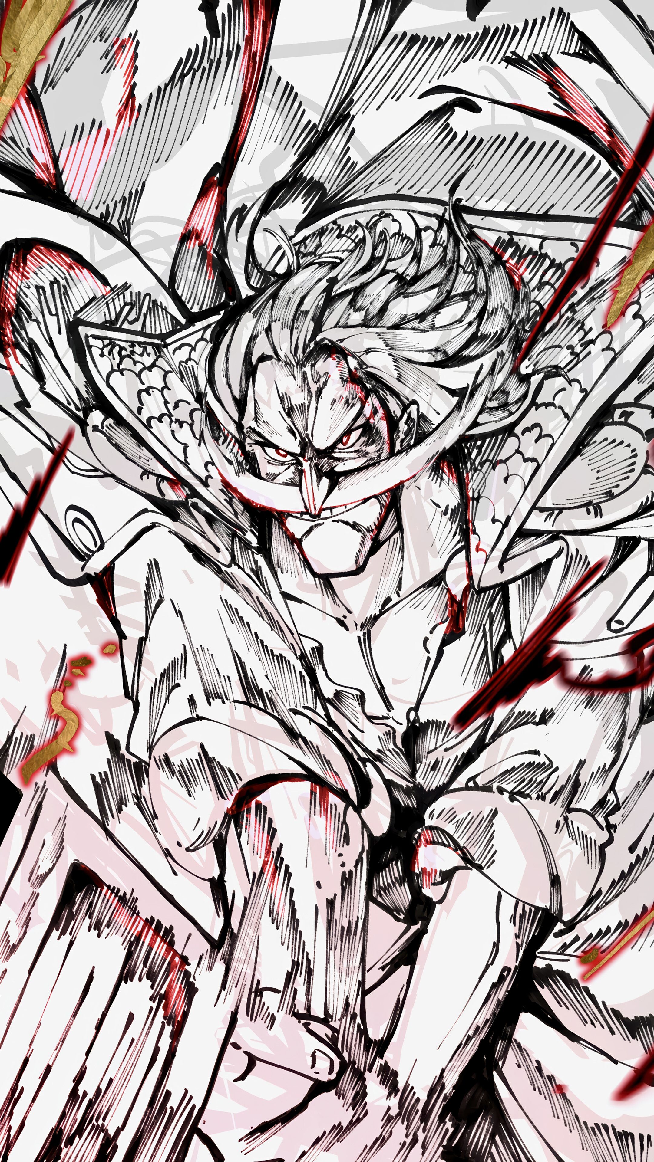 2160x3840 Whitebeard Edward Newgate One Piece Drawing 4K Wallpaper iPhone HD Phone h