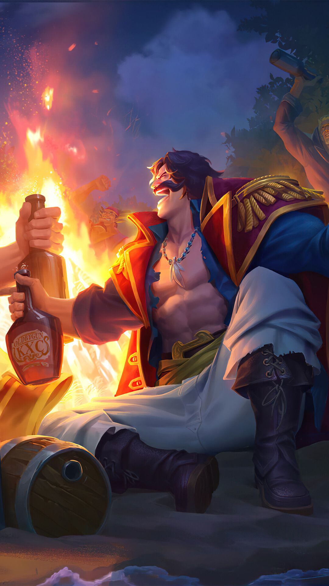 1080x1920 Gol D. Roger and Whitebeard One Piece 4K Wallpaper iPhone HD Phone g