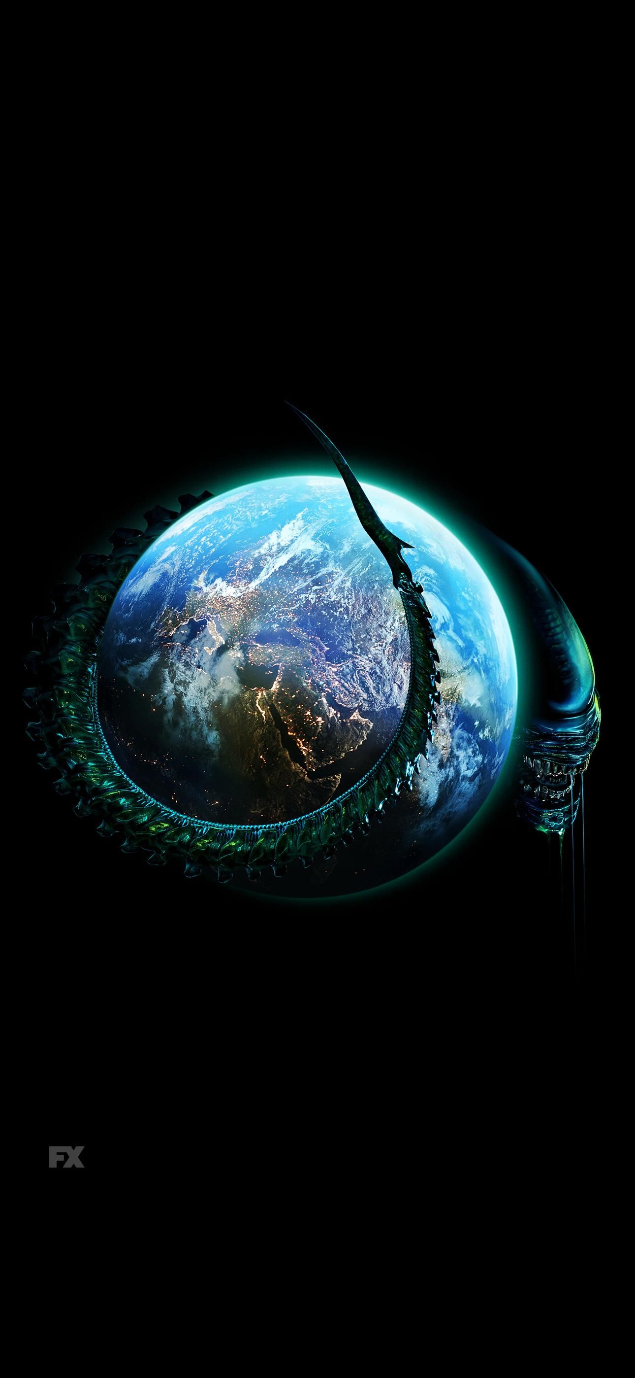 1290x2796 Fx released alien earth wallpaper