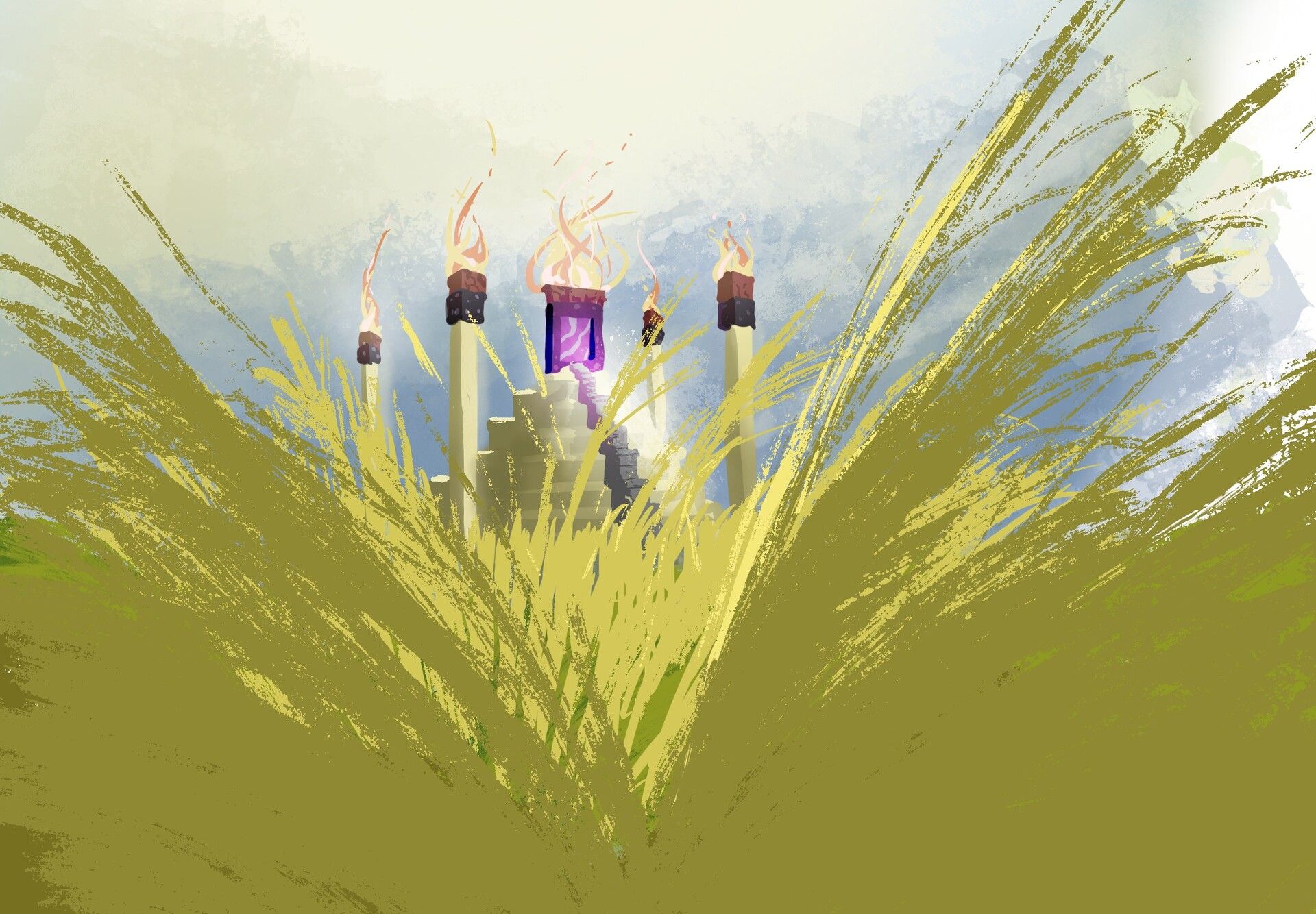 1920x1334 The Valley of Wheat (Minecraft 2b2t)