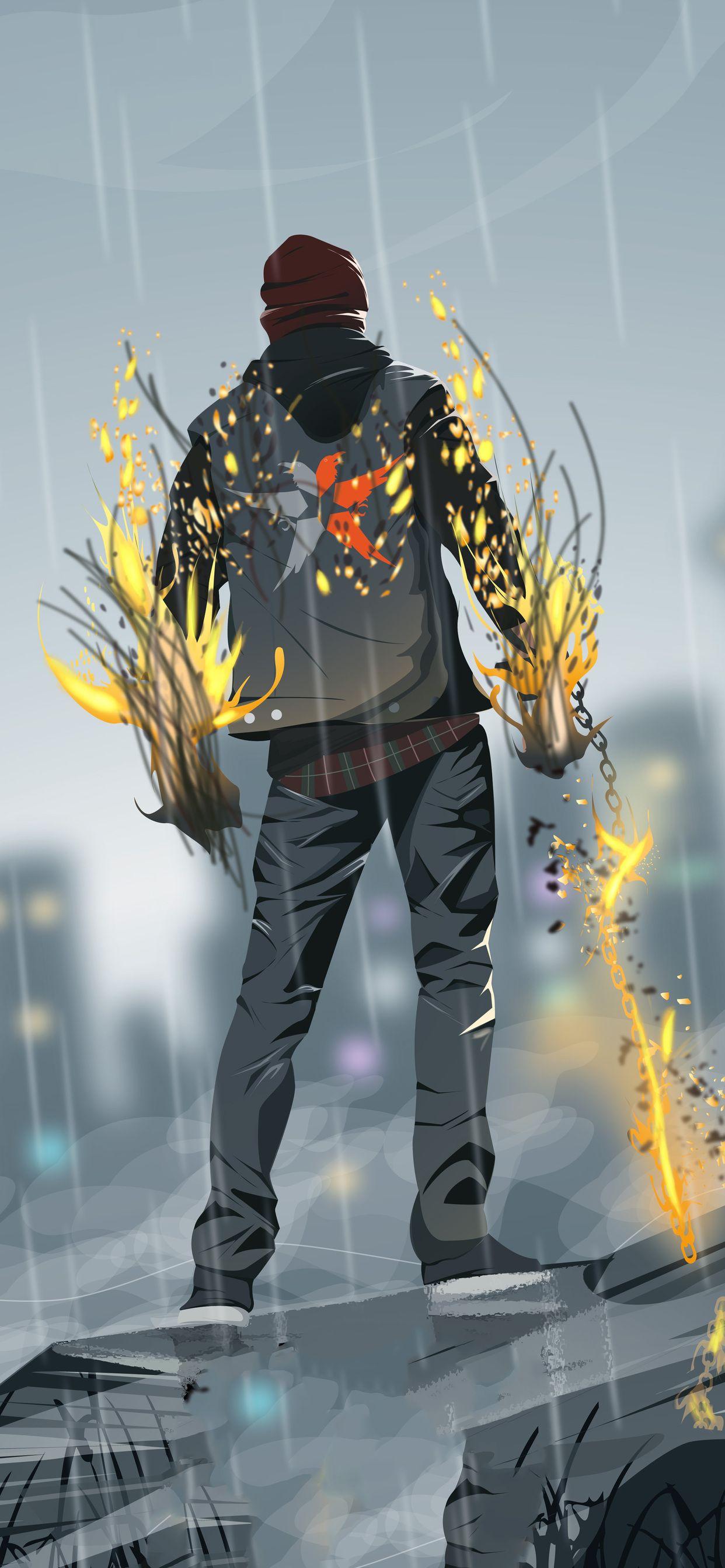 1242x2688 Infamous Second Son Game 4k iPhone XS MAX HD 4k