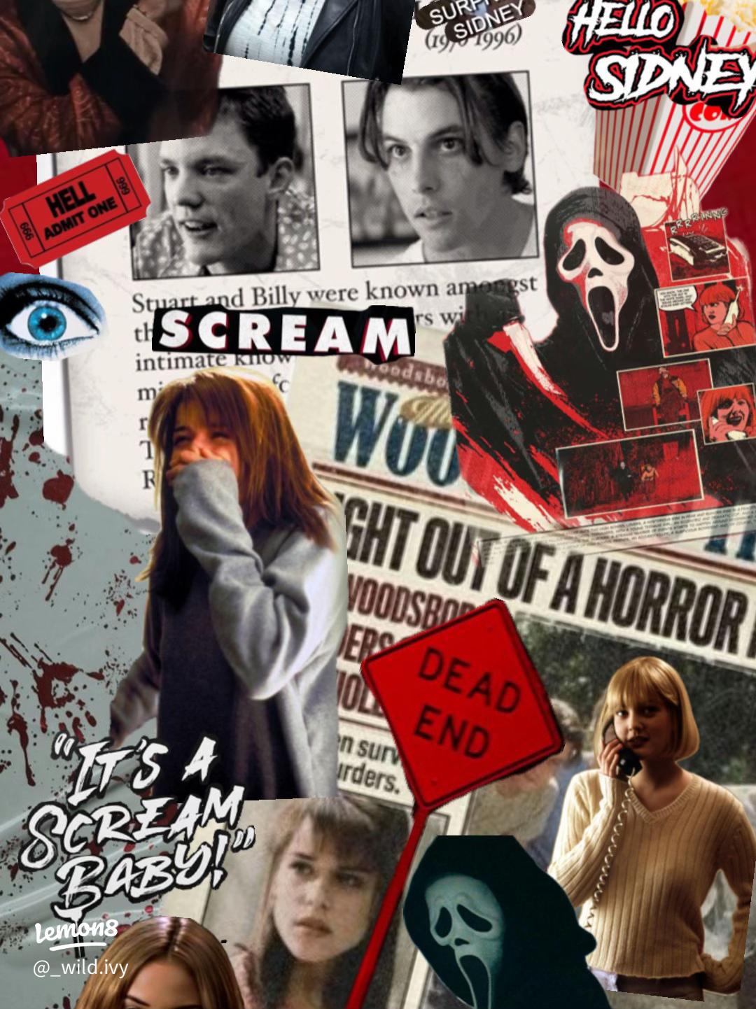 1080x1442 Spooky Scream Wallpaper: Aesthetic Ghostface & Horror Collages