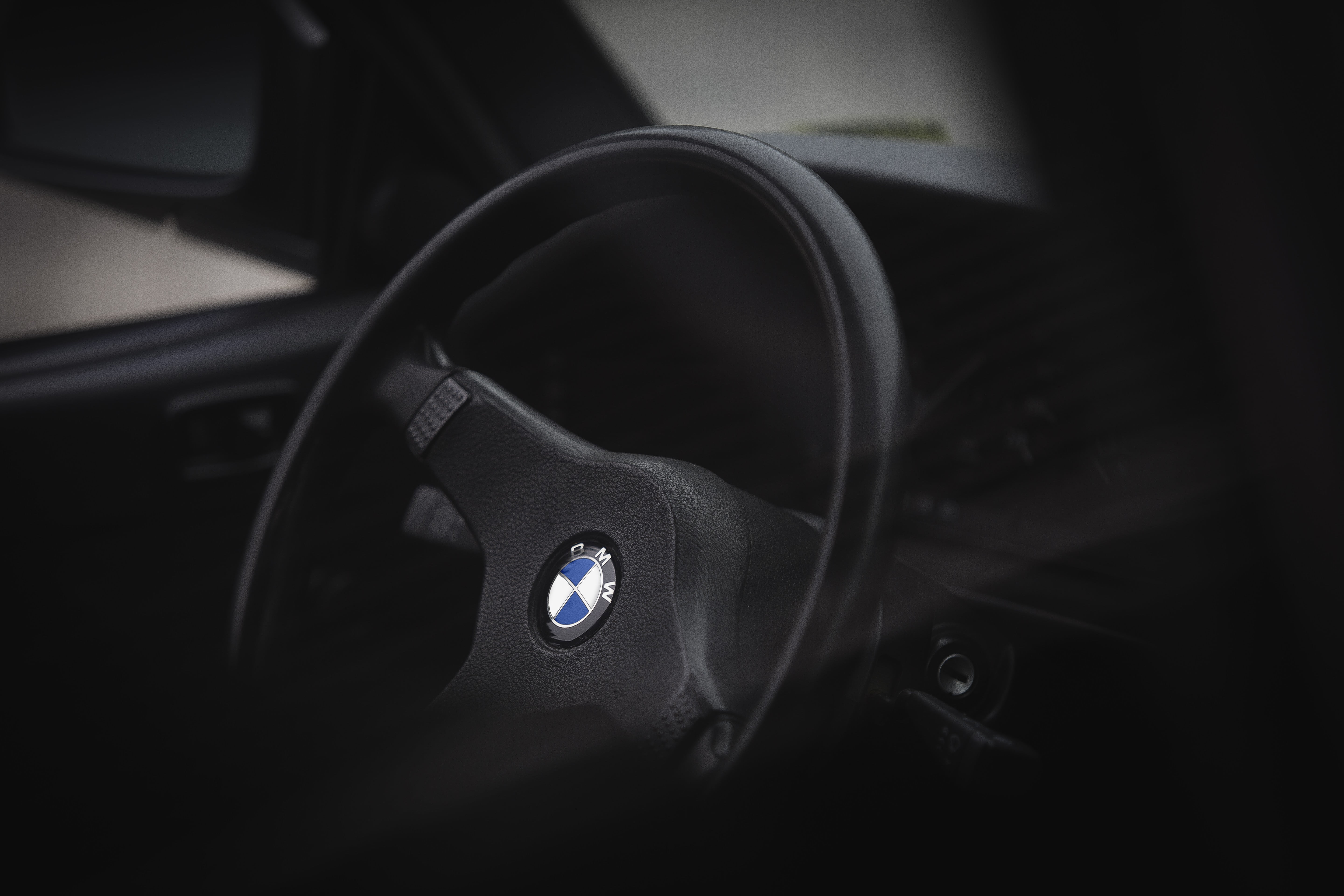 5760x3840 Black BMW sedan, BMW E lowered, Stance HD wallpaper