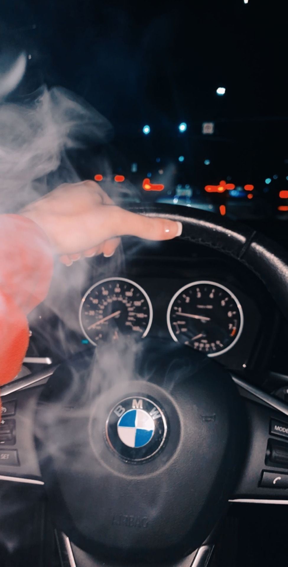975x1920 bmw #aesthetic #smoke #nails #driving #car #wheel