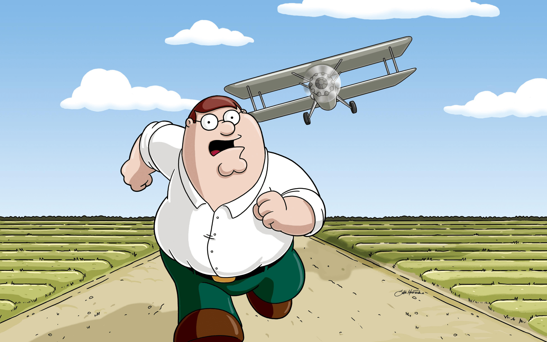 1920x1200 Peter Griffin in Action