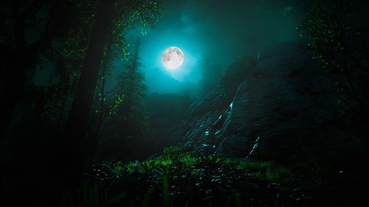 1280x720 Moon Moonlight Night