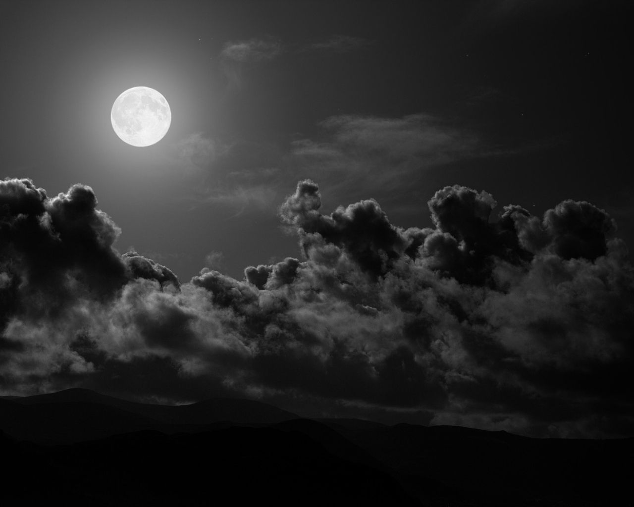1280x1024 Moonlight night Desktop wallpaper 1280x1024