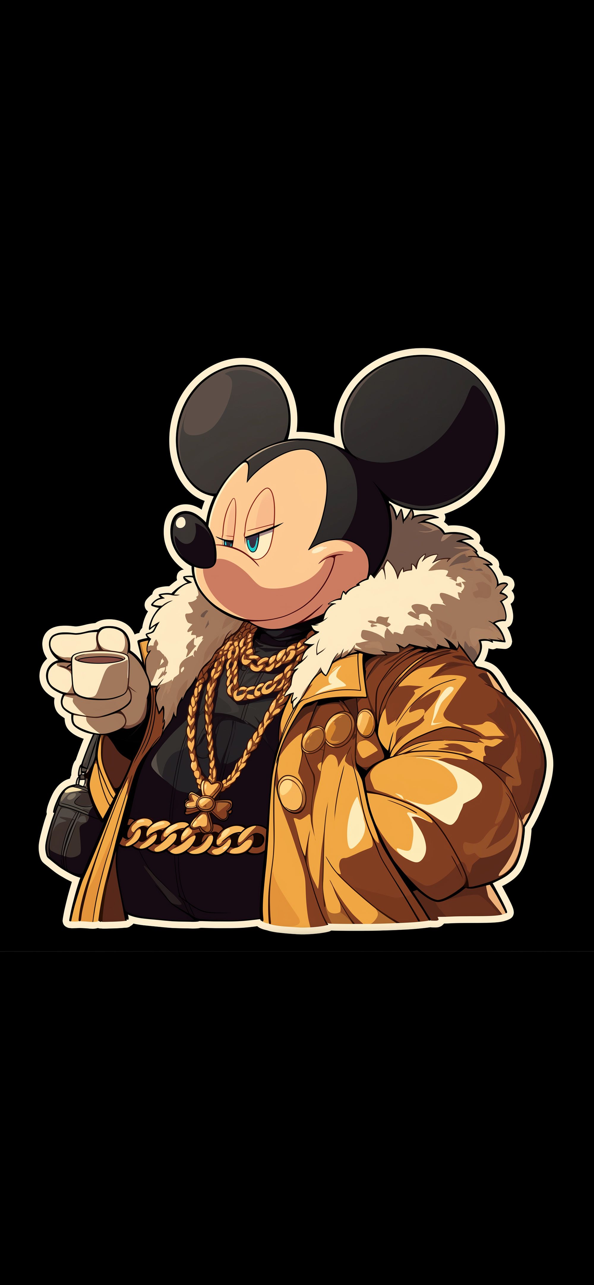 2000x4329 Mickey Mouse Mafia Boss Style Wallpaper Wallpaper HD