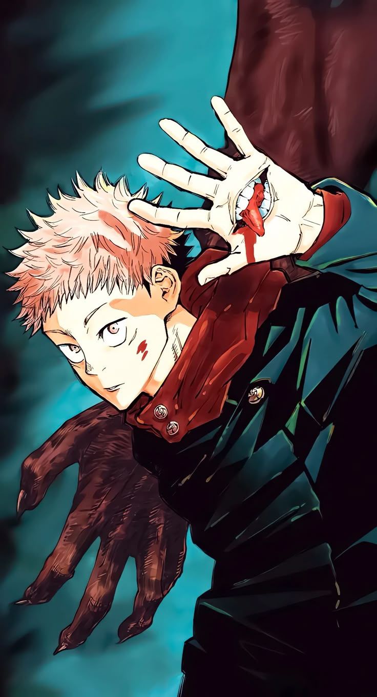 736x1361 Jujutsu Kaisen Anime Character with Red Hair. Yuji full body png, Yuji transparent background, Yuji