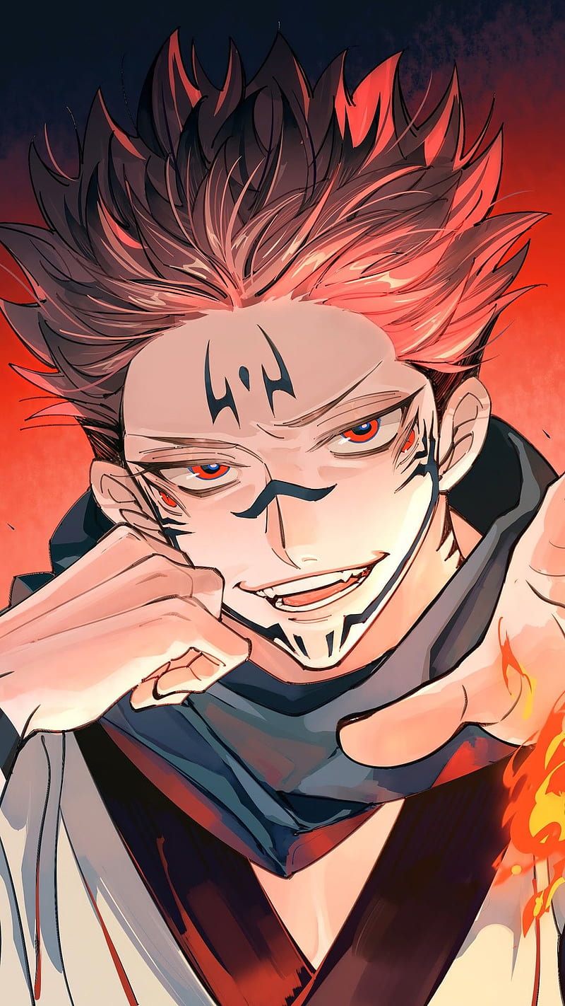 800x1422 Sukuna, anime, demon, dragon, itadori, joker, jujutsu kaisen, kakashi, red, tokyo, HD phone wallpaper