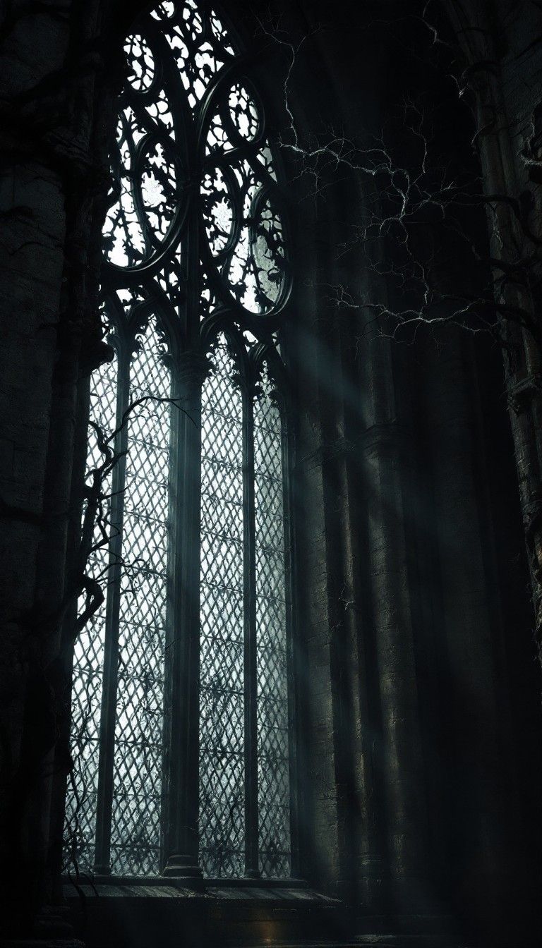 768x1344 Free Gothic Window Mystery Image, Cathedral, Window