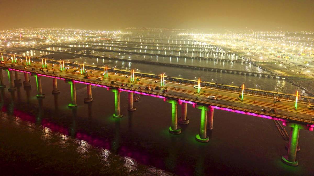 1200x675 In Pics. Majestic aerial views of Mahakumbh festival area, other image of Mela in Prayagraj TV News