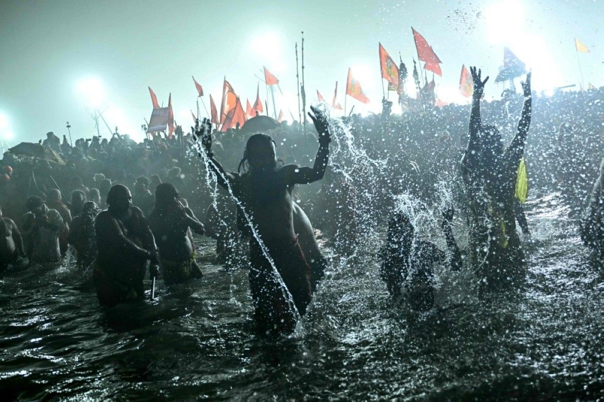 1200x799 35m take holy dip during Maha Kumbh festival. Kuwait Times Newspaper
