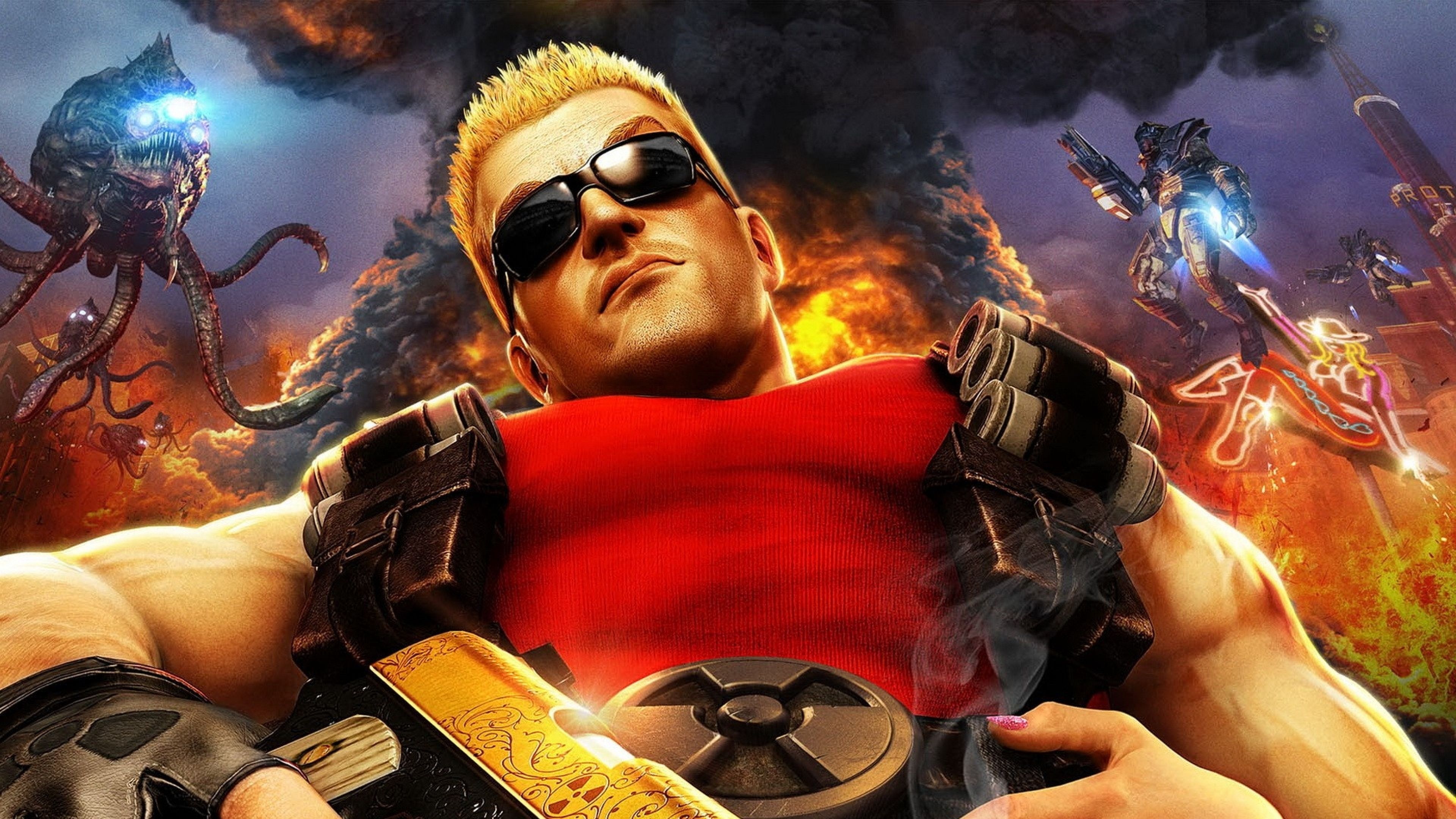 3840x2160 Wallpaper Serious Sam The First Encounter, Game, Playstation Duke Nukem 3D, Strategy Video Game, Background Free Image