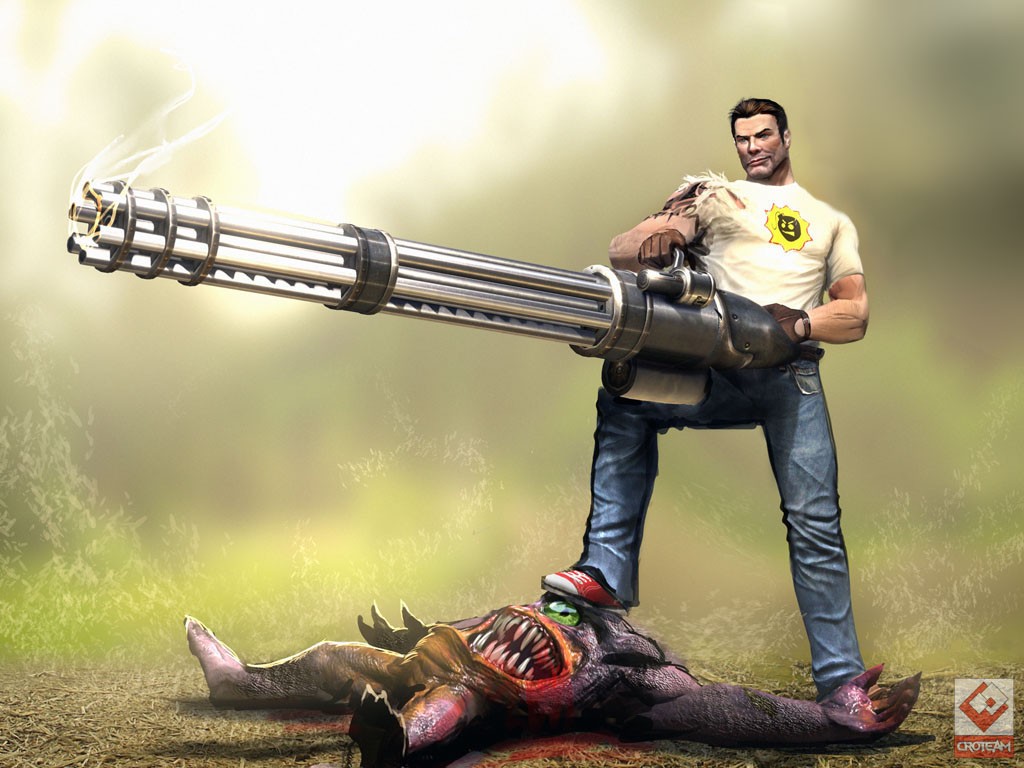1024x768 Characters Sam Serious Stone Image Bomb Video Game
