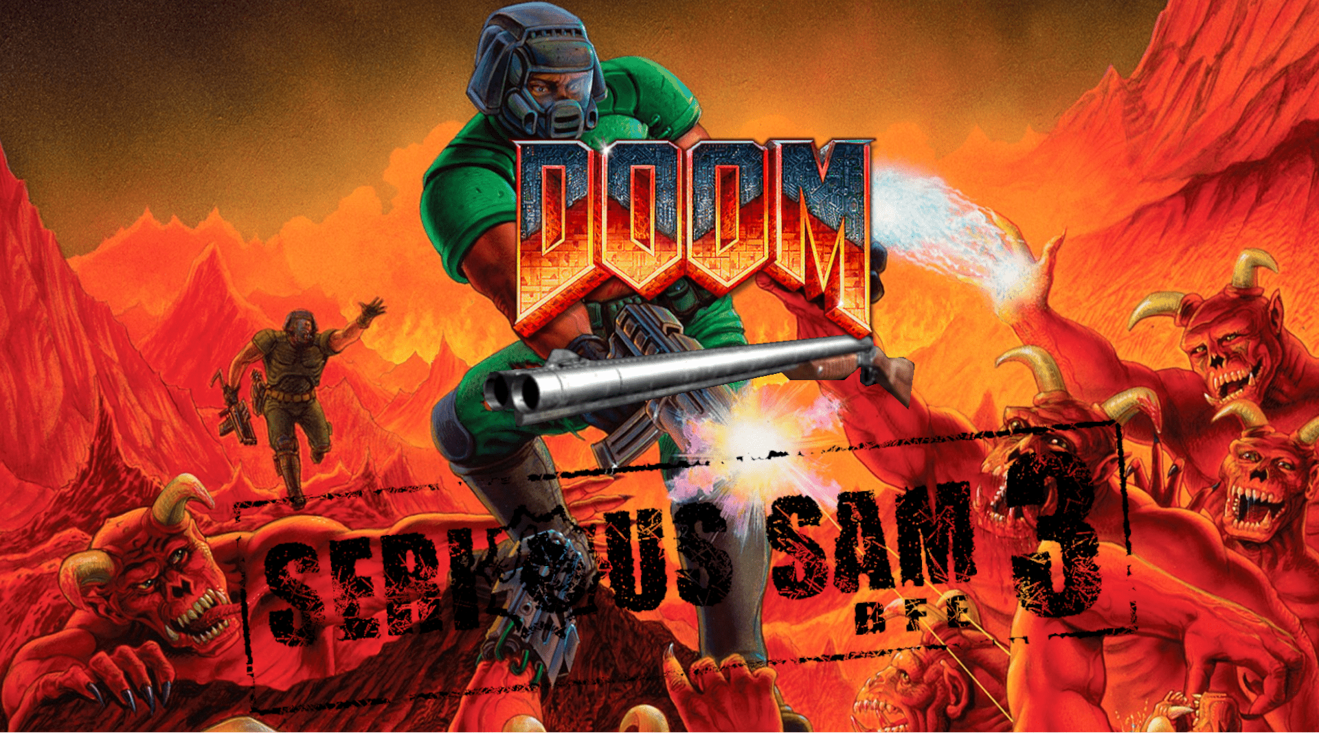 1920x1080 Serious Sam 3 Dual Barrel Mod to Doom file