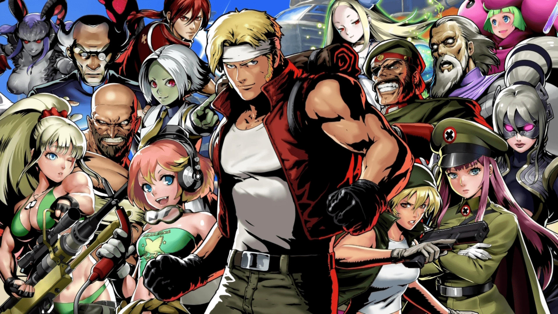 1920x1080 i can never get use to the anime characters with the og metal slug cast it just looks so out of place its like a different game with a metal slug collab