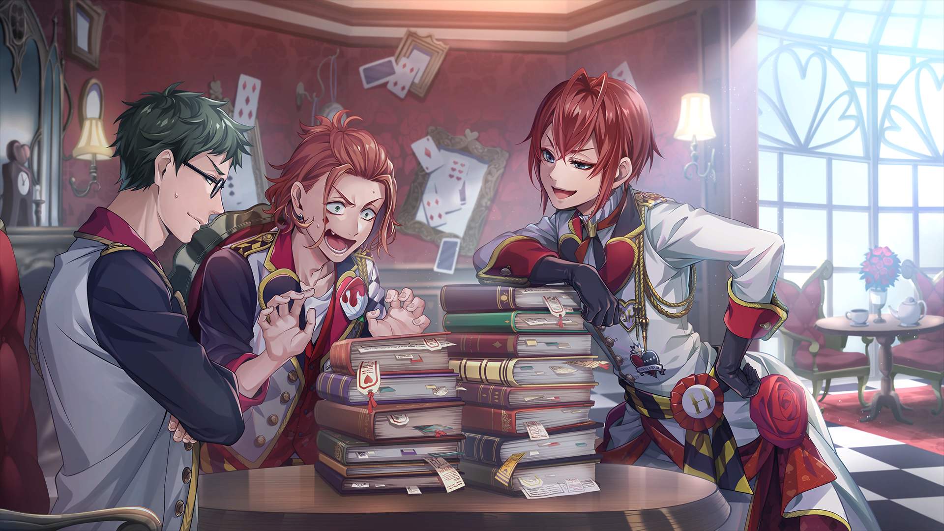 1920x1080 Solve Riddle Rosehearts SSR Card Uniform Groovy jigsaw puzzle online with 510 pieces
