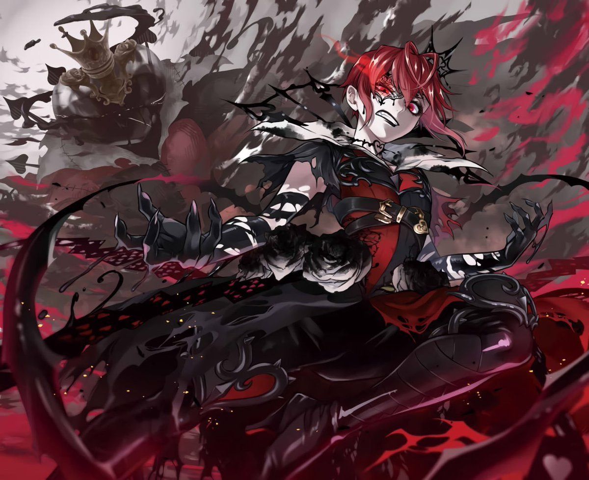 1200x977 riddle rosehearts overblot scene in diff art styles ❤️