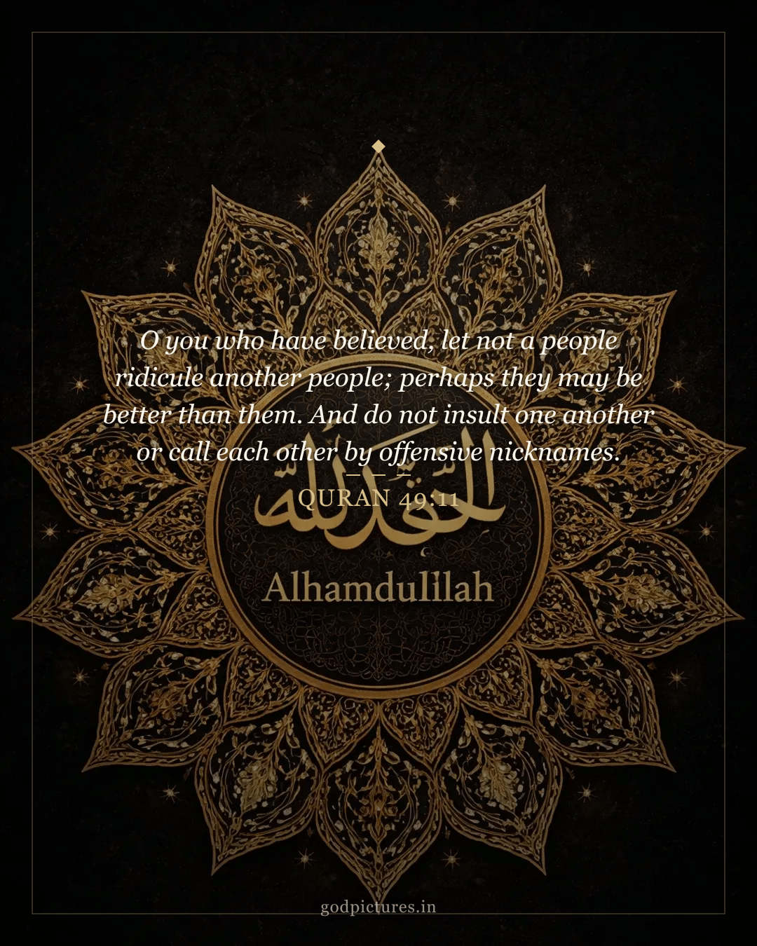 1080x1350 Quran 49:11 - Let not a people ridicule another, nor insult one another