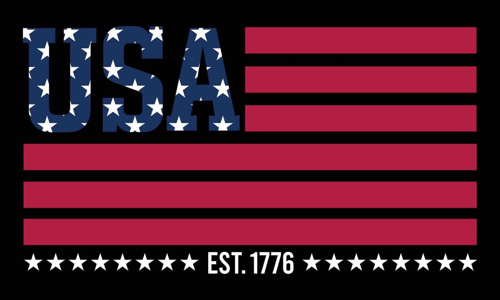 1633x980 USA Established 1776 Patriotic Flag Design. American Flag Typography with EST. 1776