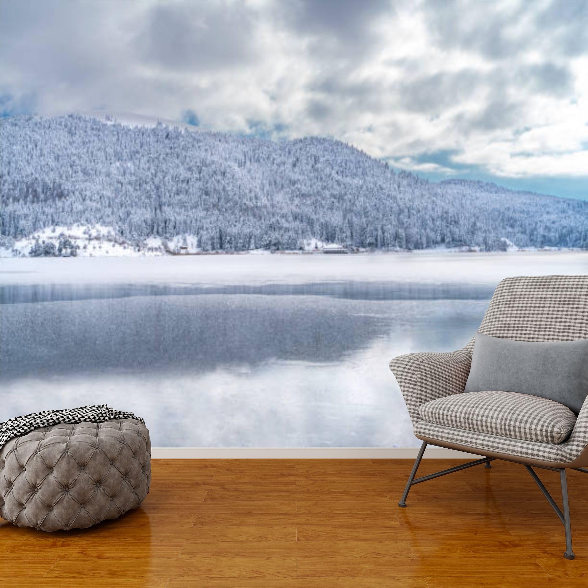 1920x1920 Abant Lake Hotel Bolu Turkey Canvas Wallpaper Self Adhesive Wall Paper Wall Murals Decal Wall Sticker for Living Room Bedroom Nursery Wall Decor