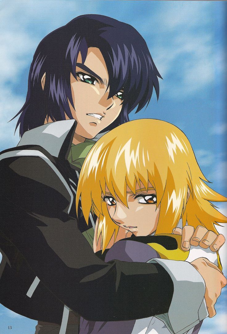 736x1080 Athrun Zala and Cagalli. Mobile Suit Gundam SEED Destiny: Athrun and Cagalli
