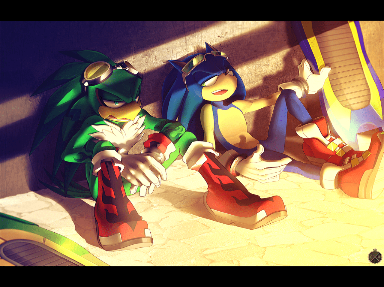 1280x956 Sonic Riders:Sonic Fan Art