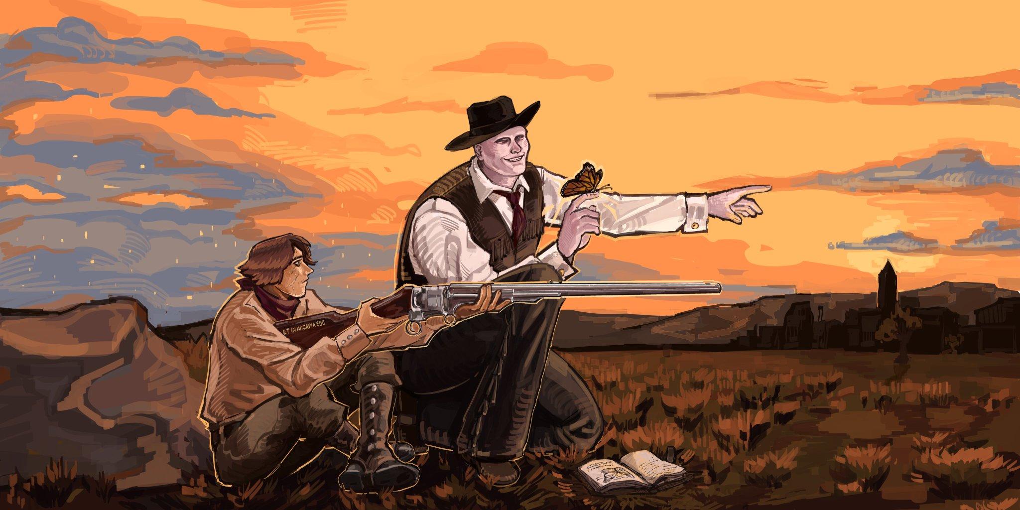 2048x1024 Blood Meridian illustrations (artist: toffee_32)