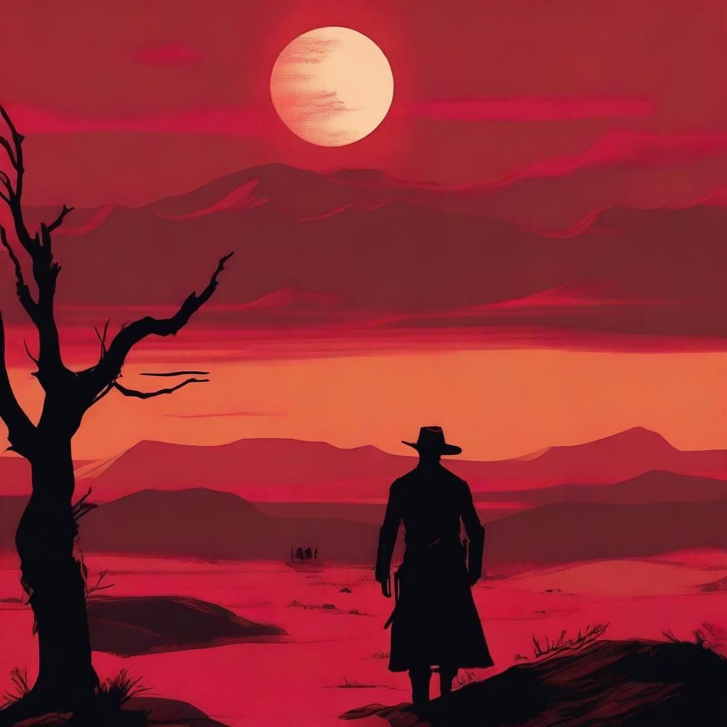 1024x1024 High Quality Digital Art Wallpaper: Blood Meridian Novel's Essence Captured